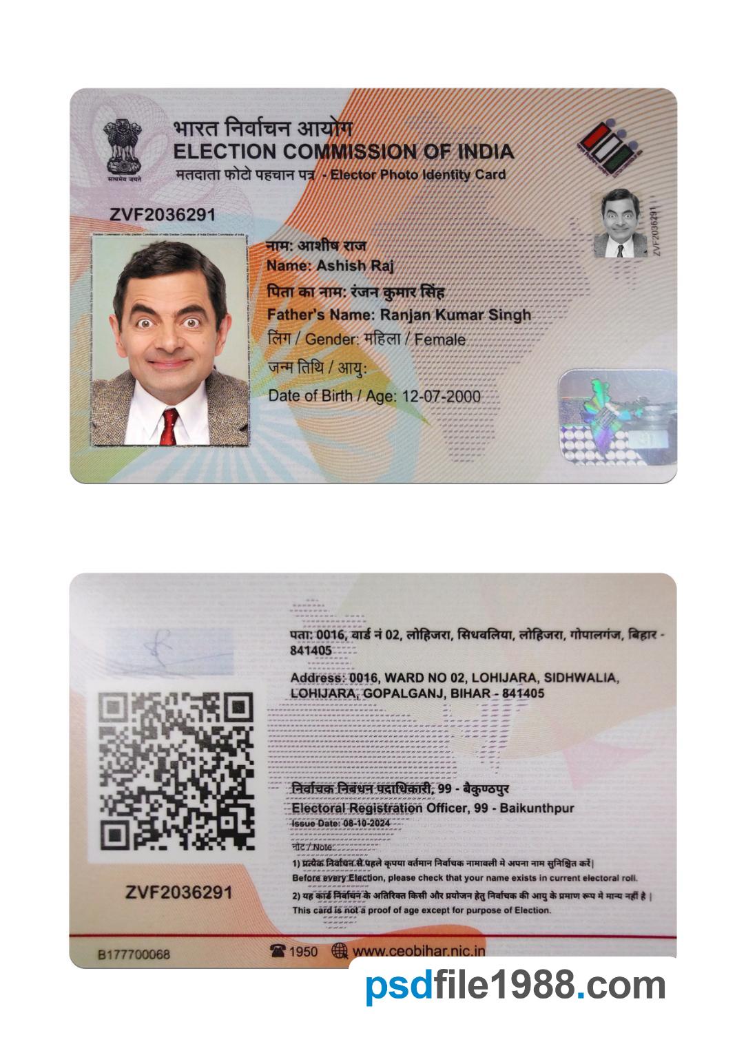 India Voter ID Card